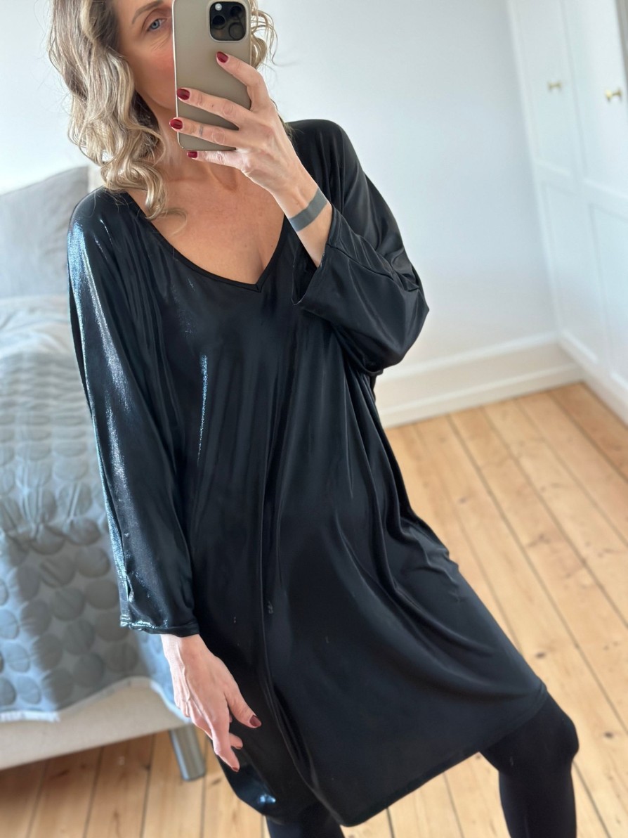 Overdele Boho Love | Party Kjole Med Shine Black