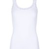 Overdele Tim & Simonsen | Frida Rib Top Bianco