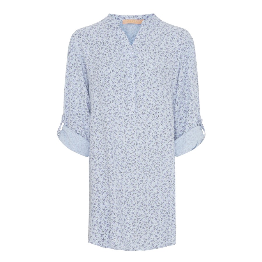 Overdele marta du chateau | 0303 Shirt Daisy Light Blue