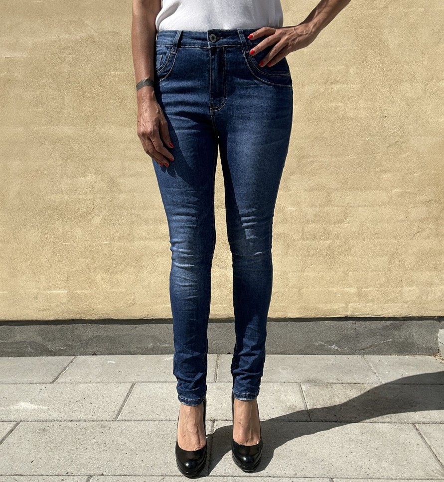 Underdele Jewelly jeans | Jewelly Jeans 22194 Mid Blue