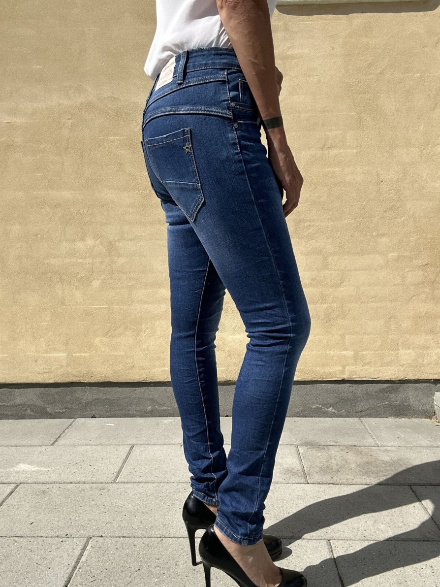 Underdele Jewelly jeans | Jewelly Jeans 22194 Mid Blue