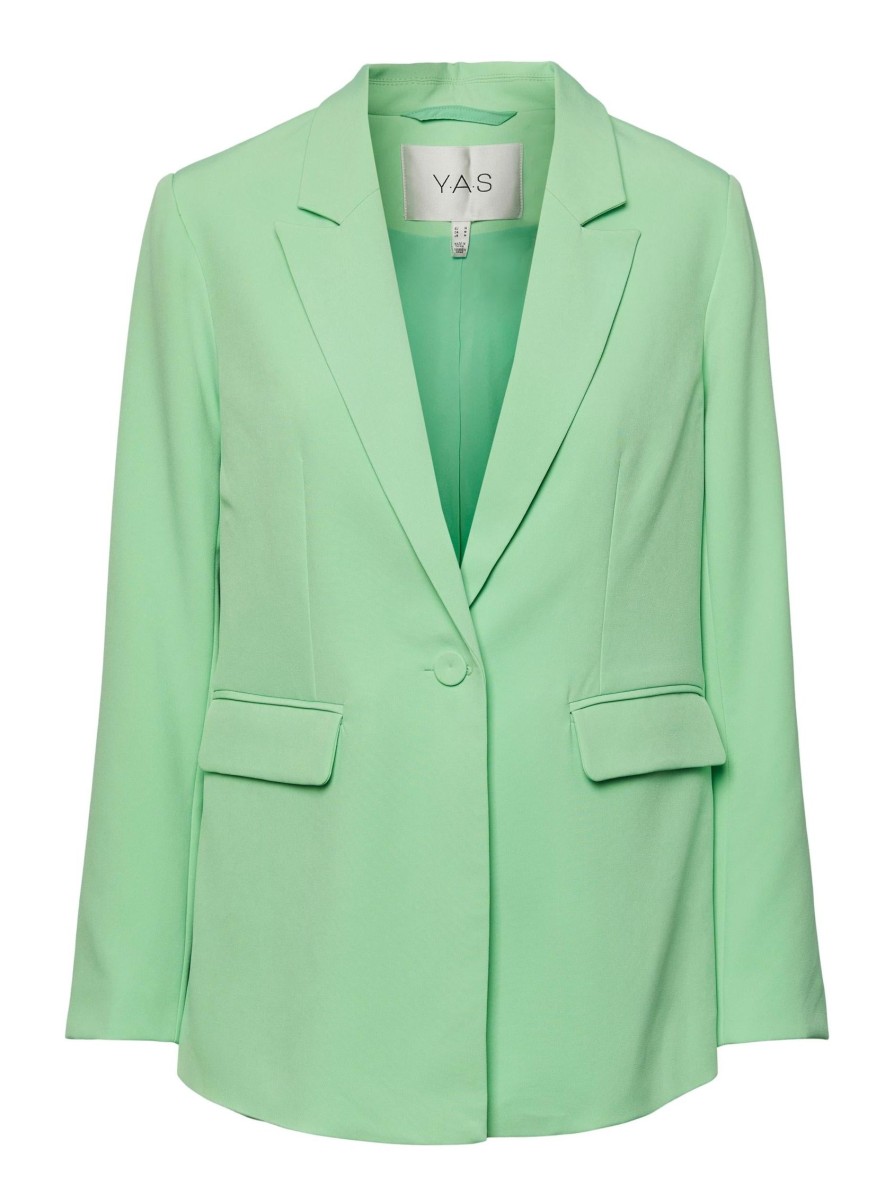 Overtoj YAS | Yas Bluris Ls Blazer Summer Green