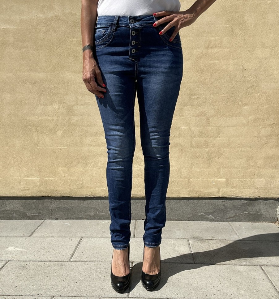 Underdele Jewelly jeans | Jewelly Jeans 22249 Mid Blue