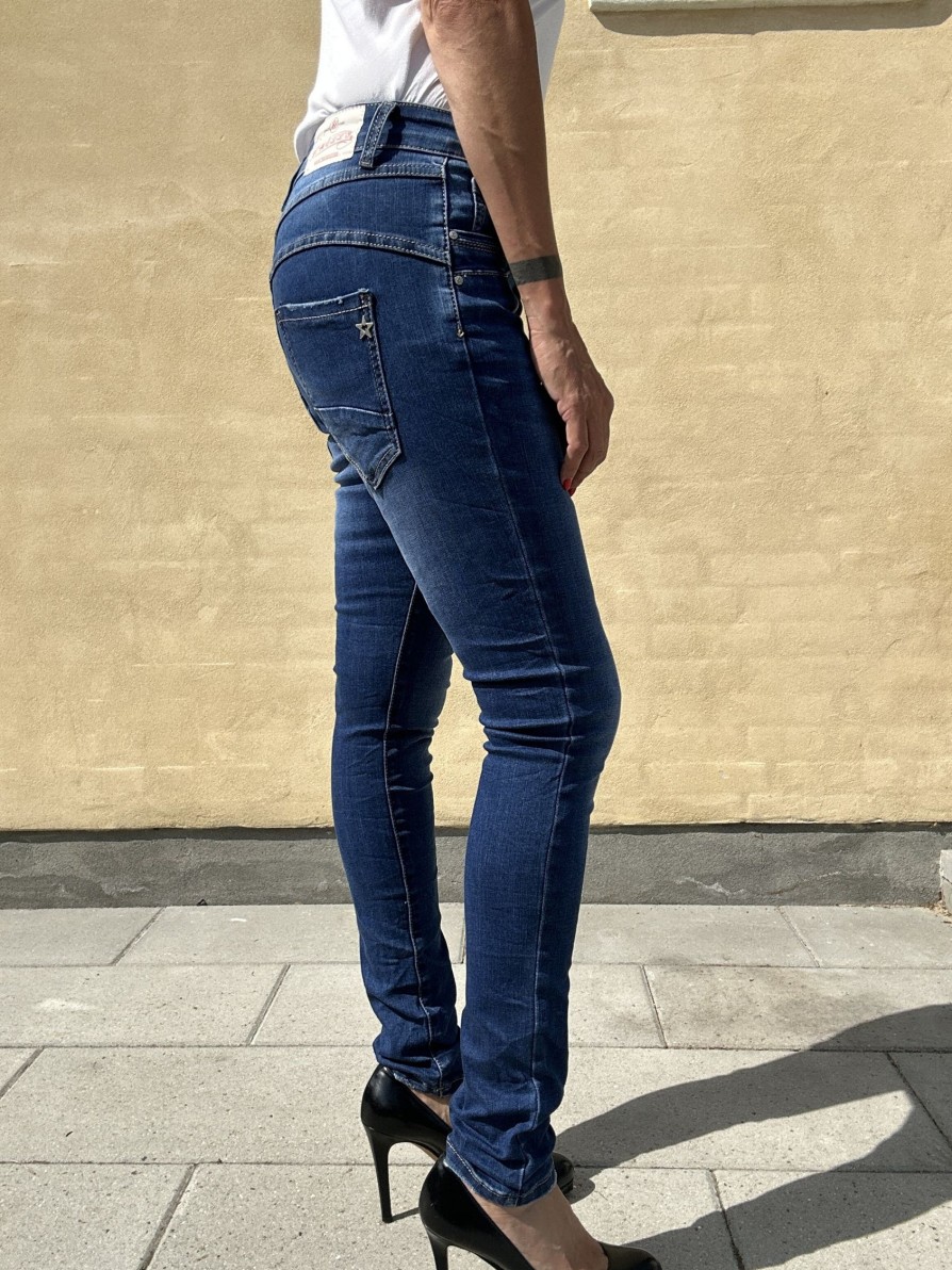 Underdele Jewelly jeans | Jewelly Jeans 22249 Mid Blue