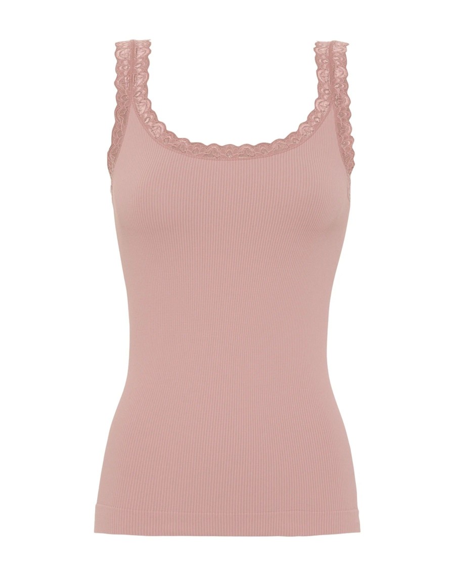 Overdele Tim & Simonsen | Frida Rib Top Rosa Antico