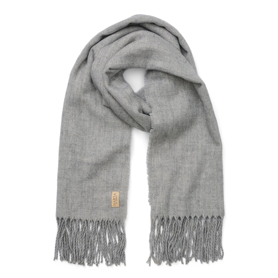 Accessories marta du chateau | 171419 Scarf Light Grey Melange