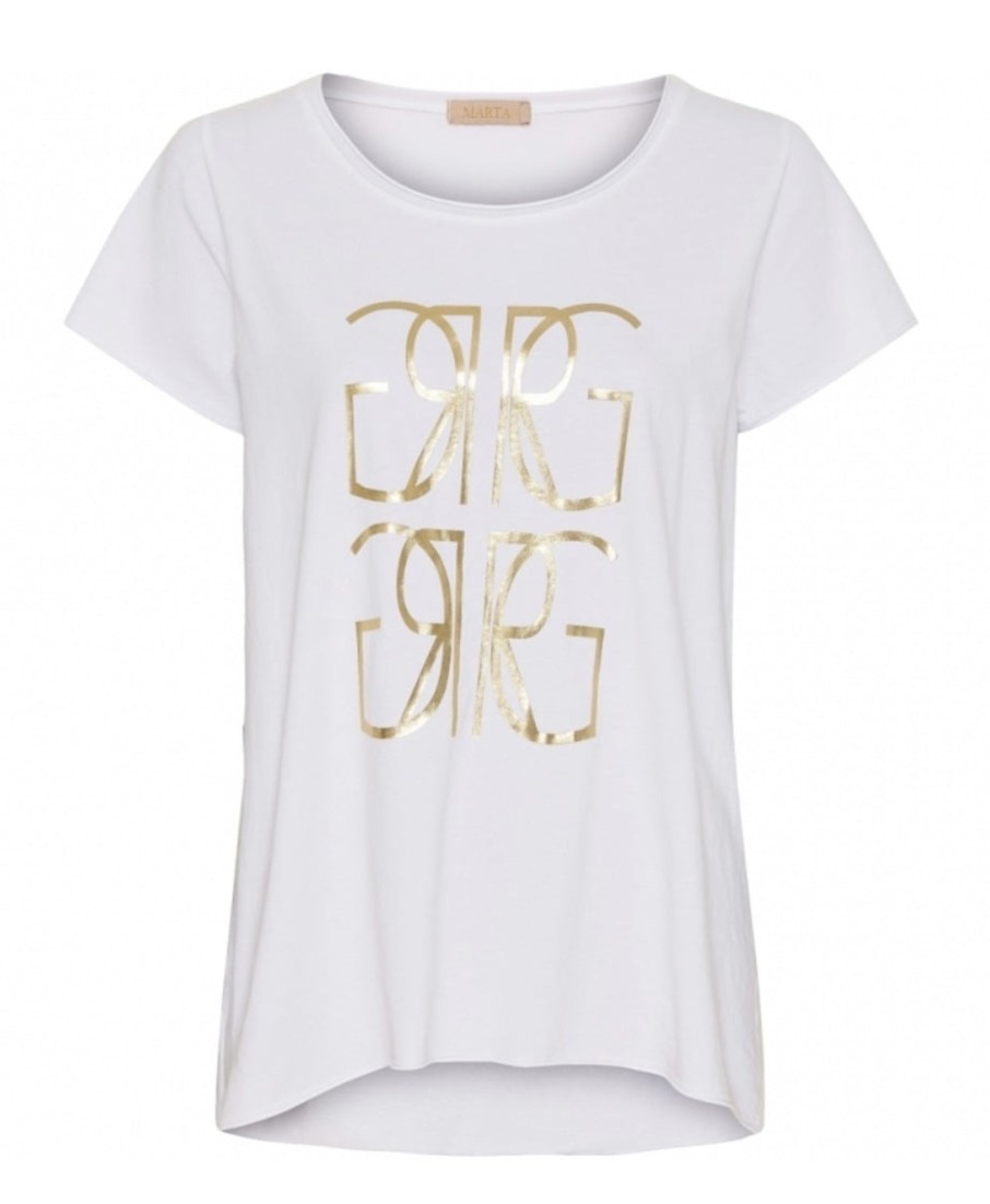 Overdele marta du chateau | 1535 T-Shirt Mdcmarie Aw White