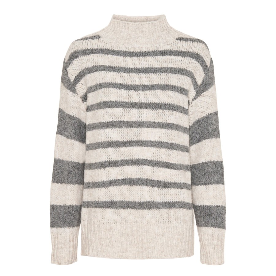 Overdele marta du chateau | 22504 Knit Mdcliv Calce/Grigio