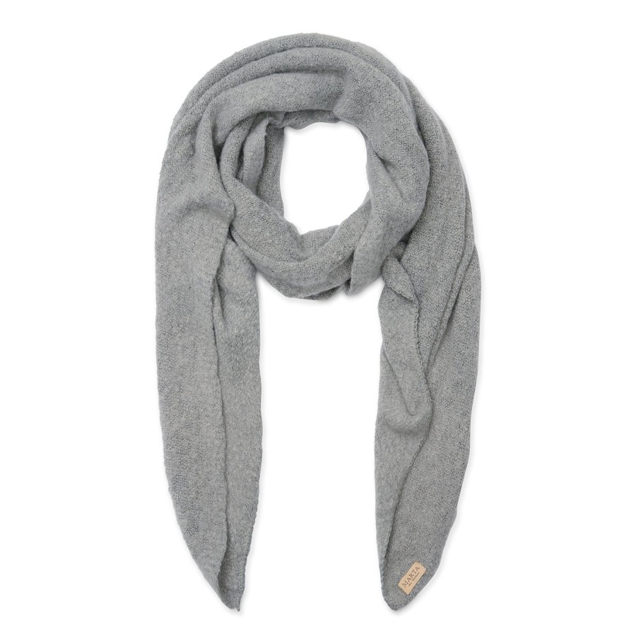 Accessories marta du chateau | 194007 Scarf Light Grey Melange