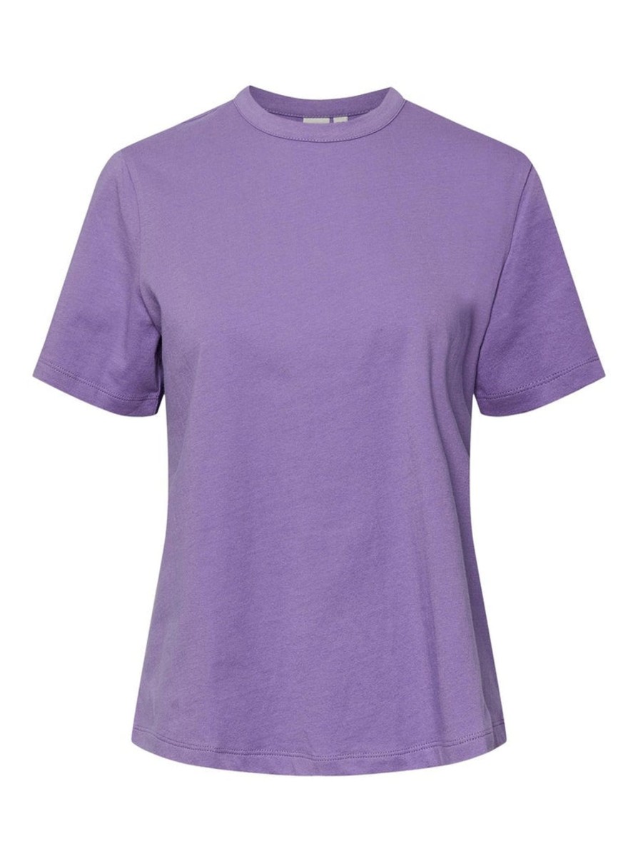 Overdele YAS | Sarita Ss O-Neck T-Shirt Bougainvillea (Lilla)