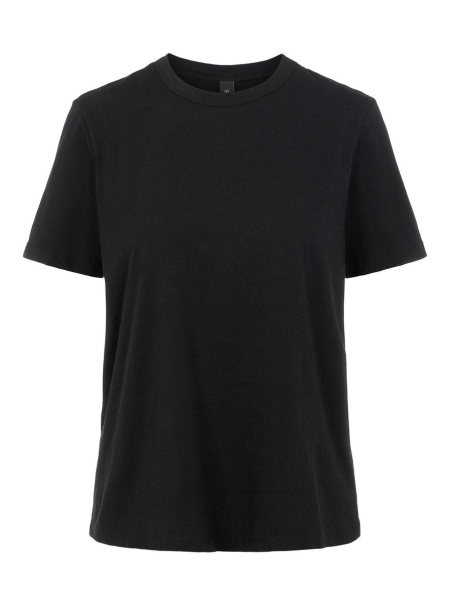 Overdele YAS | Sarita Ss O-Neck T-Shirt Black