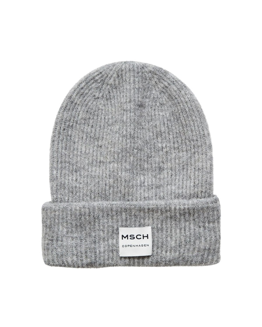 Accessories Moss Copenhagen | Hope Beanie Grey Melange