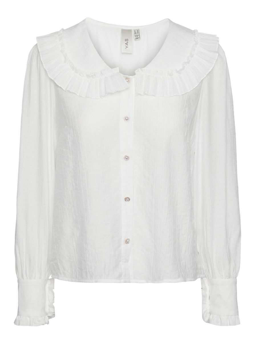 Overdele YAS | Yas Milinni Ls Shirt Star White