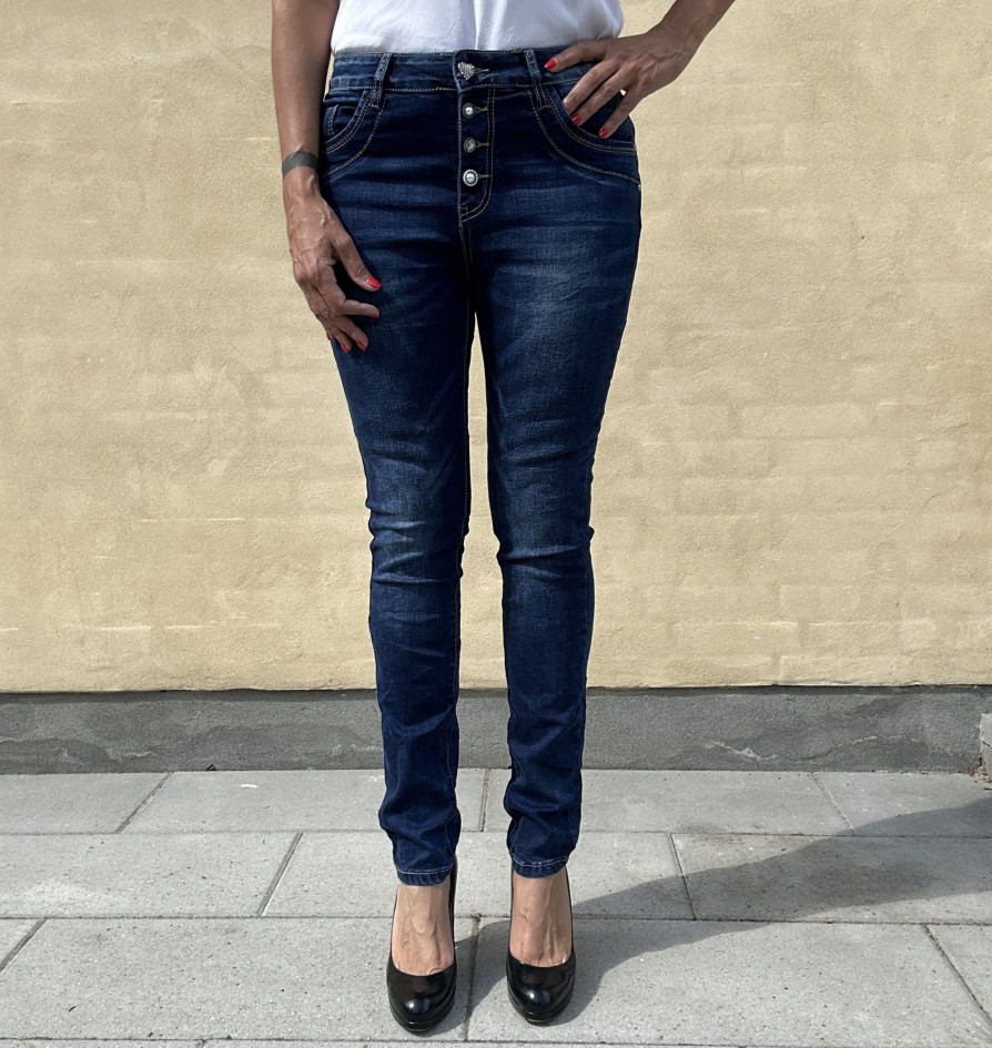 Underdele Jewelly jeans | Jewelly Jeans 2558 Simili Dark Blue