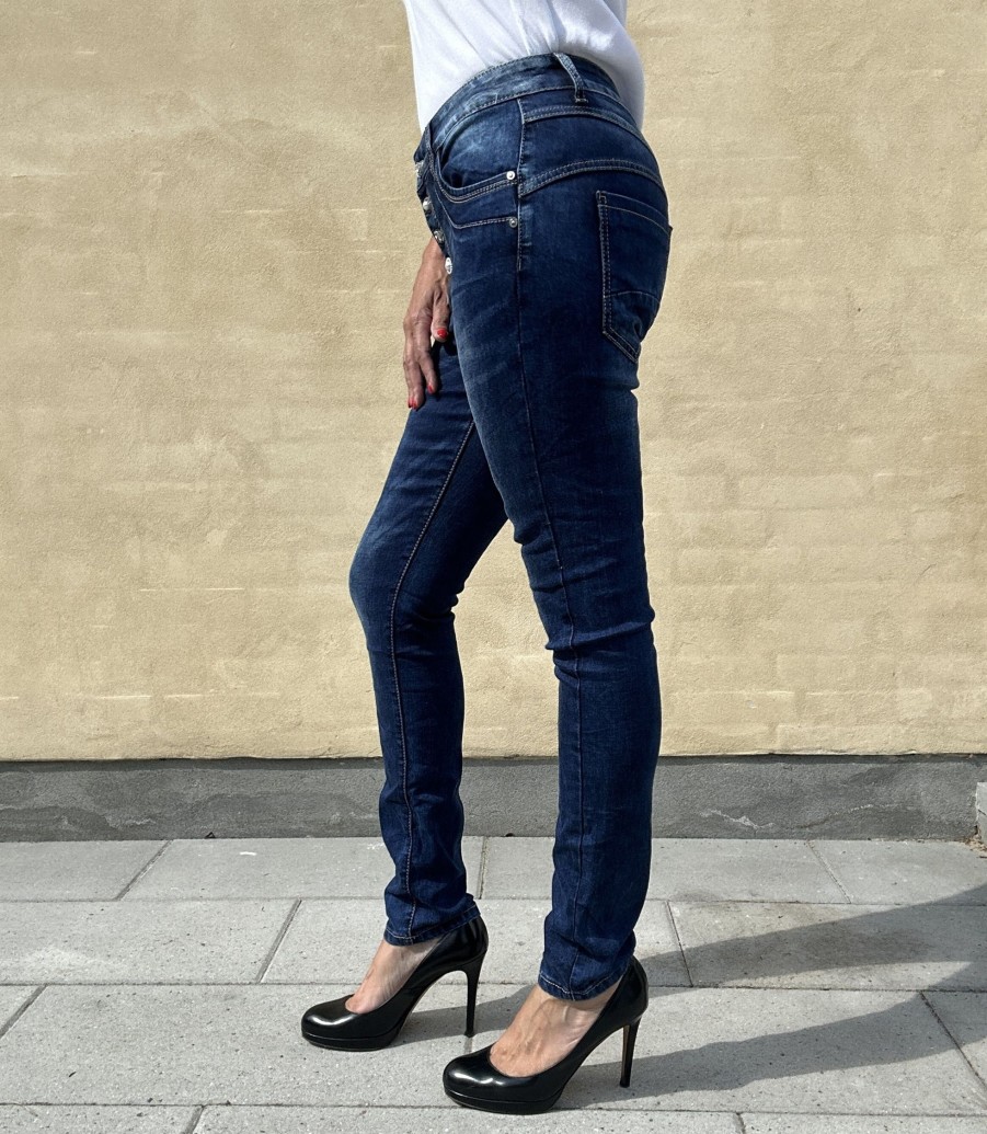 Underdele Jewelly jeans | Jewelly Jeans 2558 Simili Dark Blue