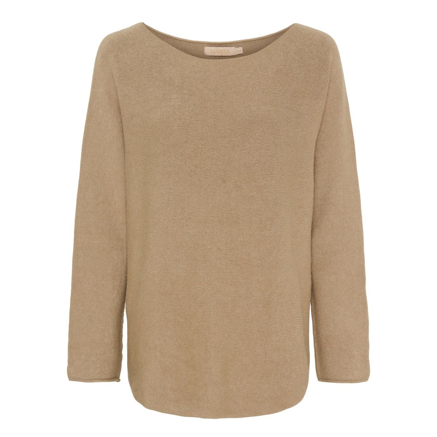 Overdele Marta du Chateau | 5001 Aw Knit Mdcdagmar Light Camel 8617