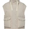 Overtoj YAS | Thello Down Mix Gilet Beige