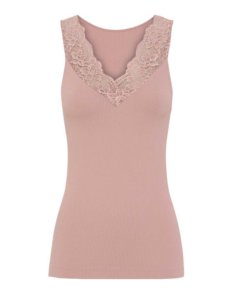 Overdele Tim og simonsen | Belen V-Lace Top Rose Antico