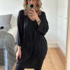 Overdele Boho Love | Party Kjole Med Glimmer Black