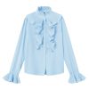 Overdele Qnuz | Natasja Shirt Pastel Blue