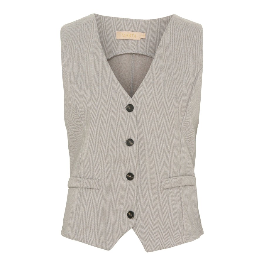 Overdele Marta du Chateau | 3913 Vest Mdcbente Beige