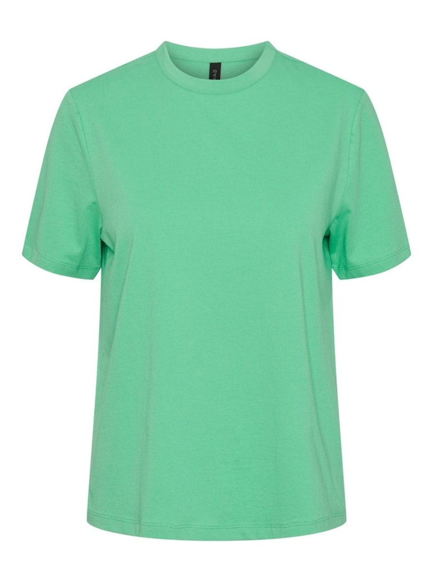 Overdele YAS | Sarita Ss O-Neck T-Shirt Katydid (Green)