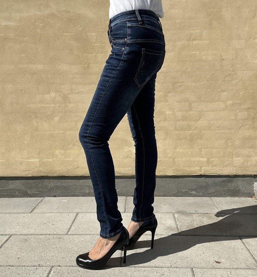 Underdele Jewelly jeans | Jewelly Jeans 2503 Simili Dark Blue Trash