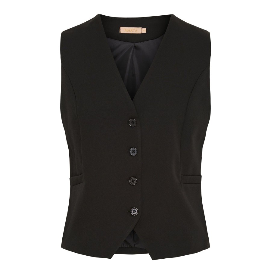 Overdele marta du chateau | 81093 Vest Mdcvilde Black